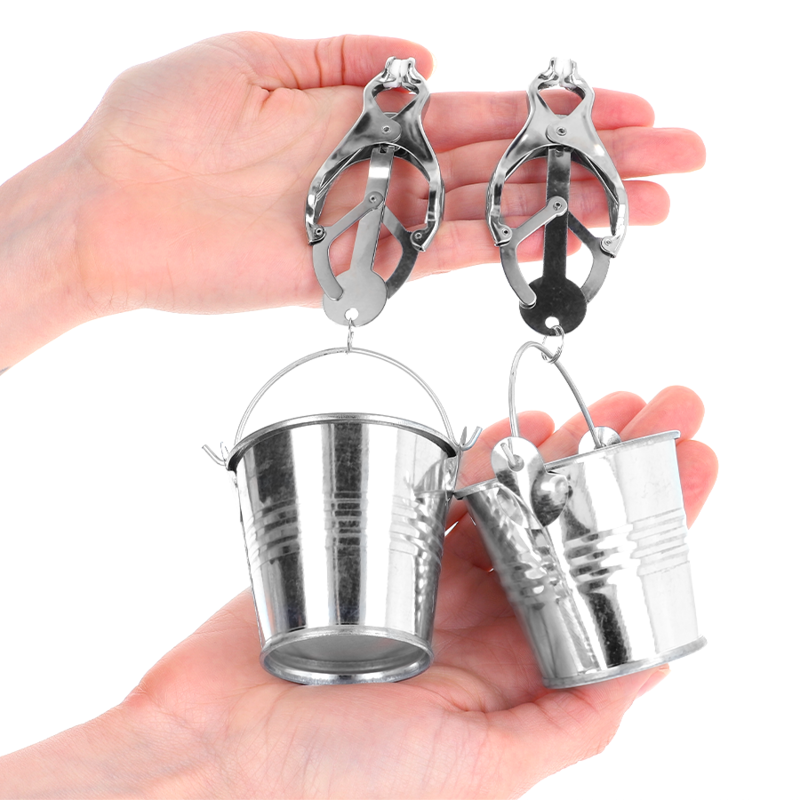 Silver Japanese Clover Nipple Clamps