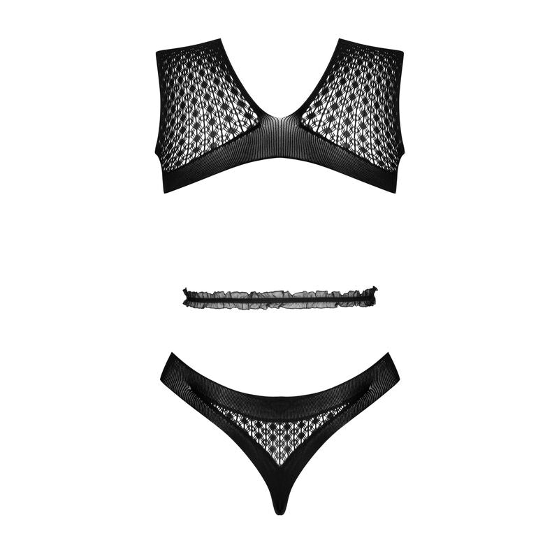 Michikol XG073 Black Body Lingerie S/L