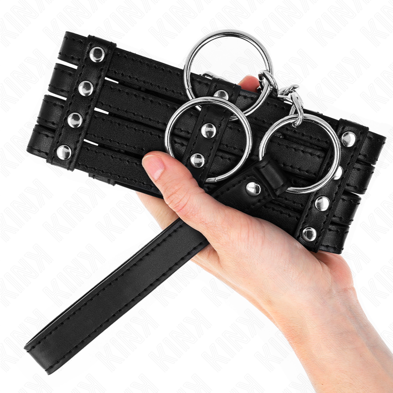 Adjustable BDSM Collar with 65cm Chain Leash