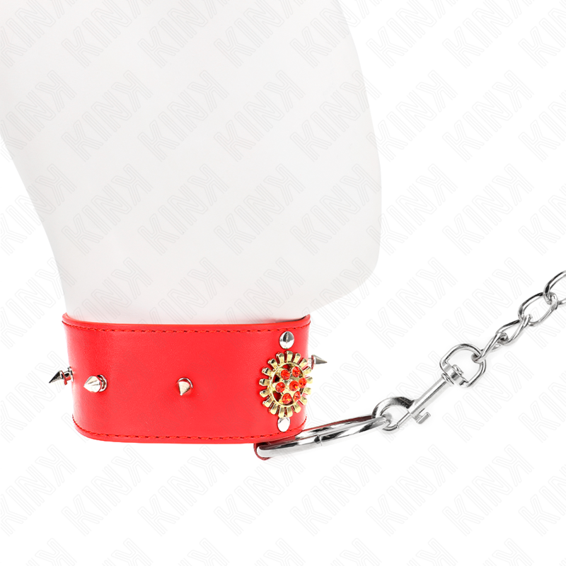 Collar Cinturón de Bondage Diamante Rojo 65cm