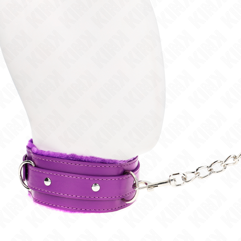 Collar Morado con Correa y Restricciones