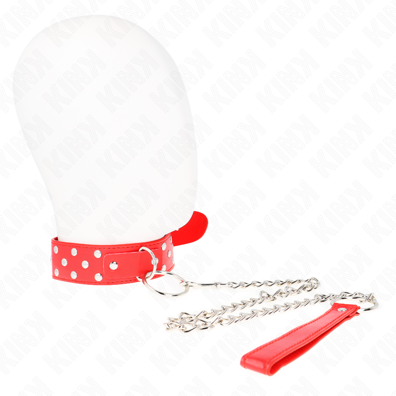 Collar con Anillo de Cuero Rojo y Cinturón para Bondage