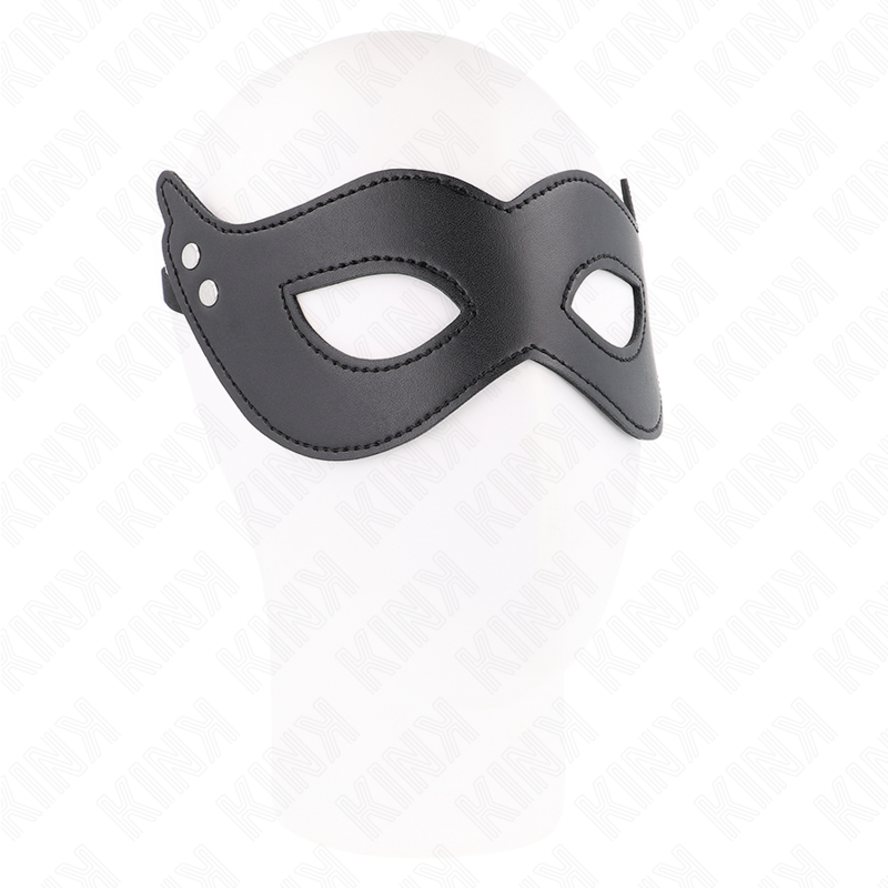 Riveted Leatherette Bondage Mask Model 1