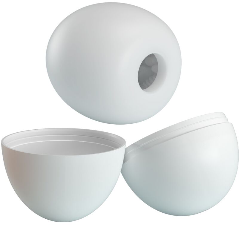 Male Pleasure Egg Masturbator - White