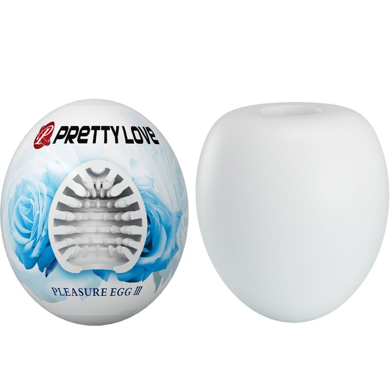 Male Pleasure Egg Masturbator - White