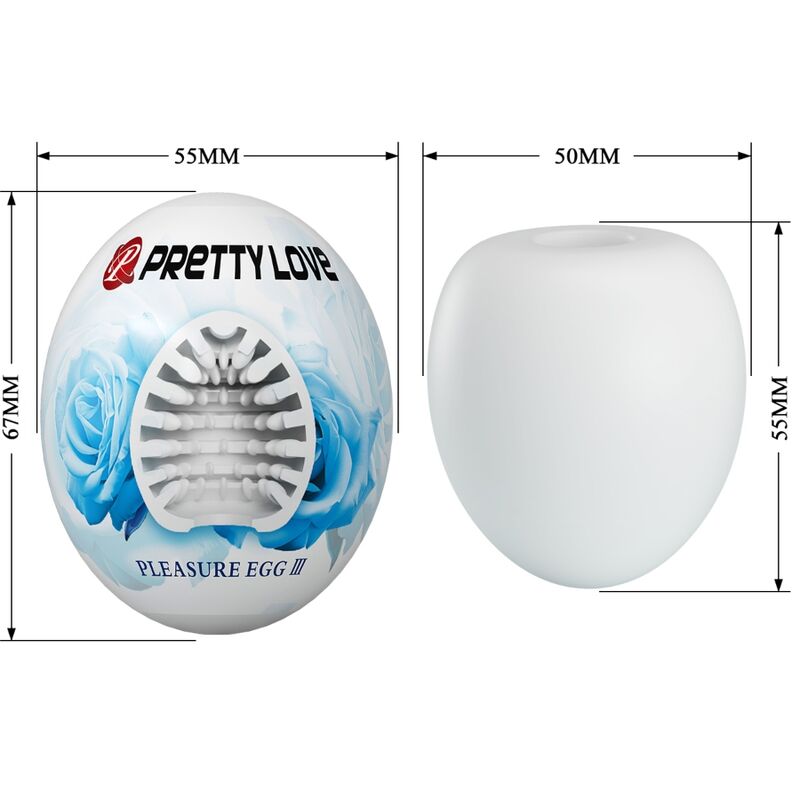 Male Pleasure Egg Masturbator - White