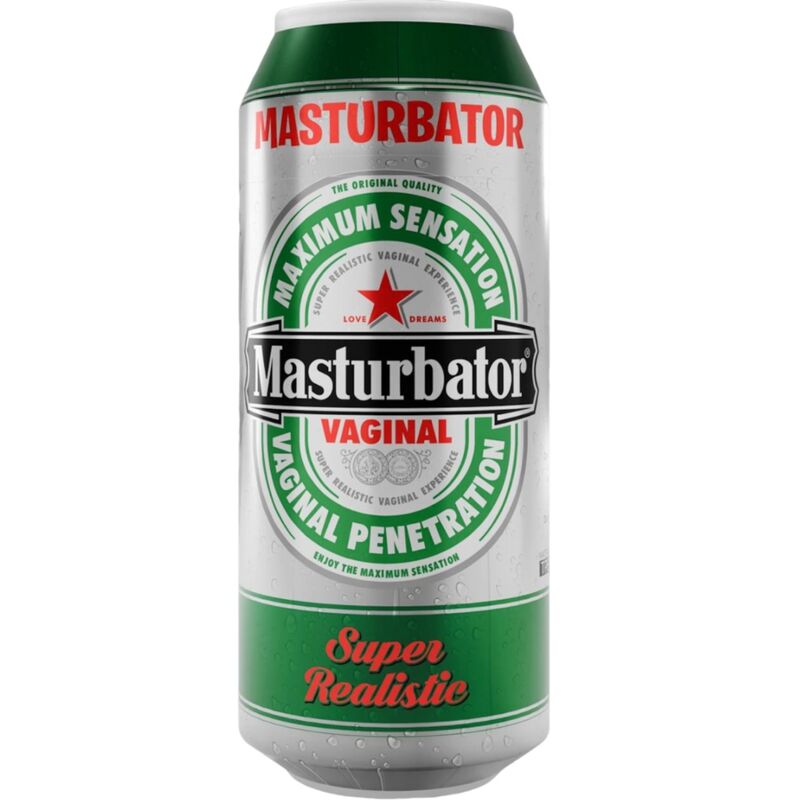 Masturbador Masculino Discreto en Forma de Lata de Cerveza