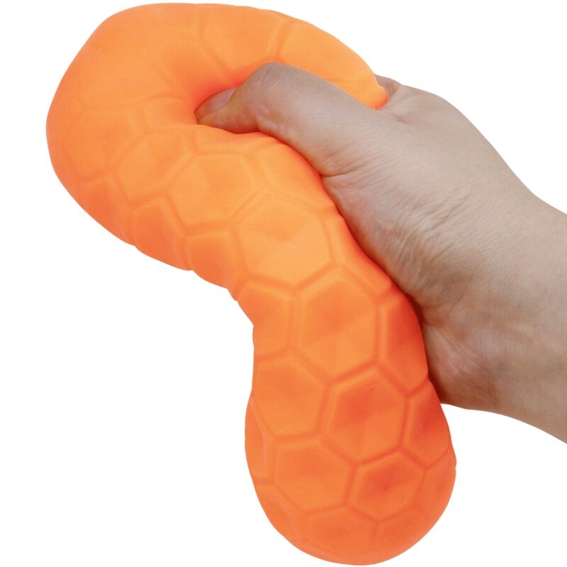 Twin Balls Male Masturbator - Orange
