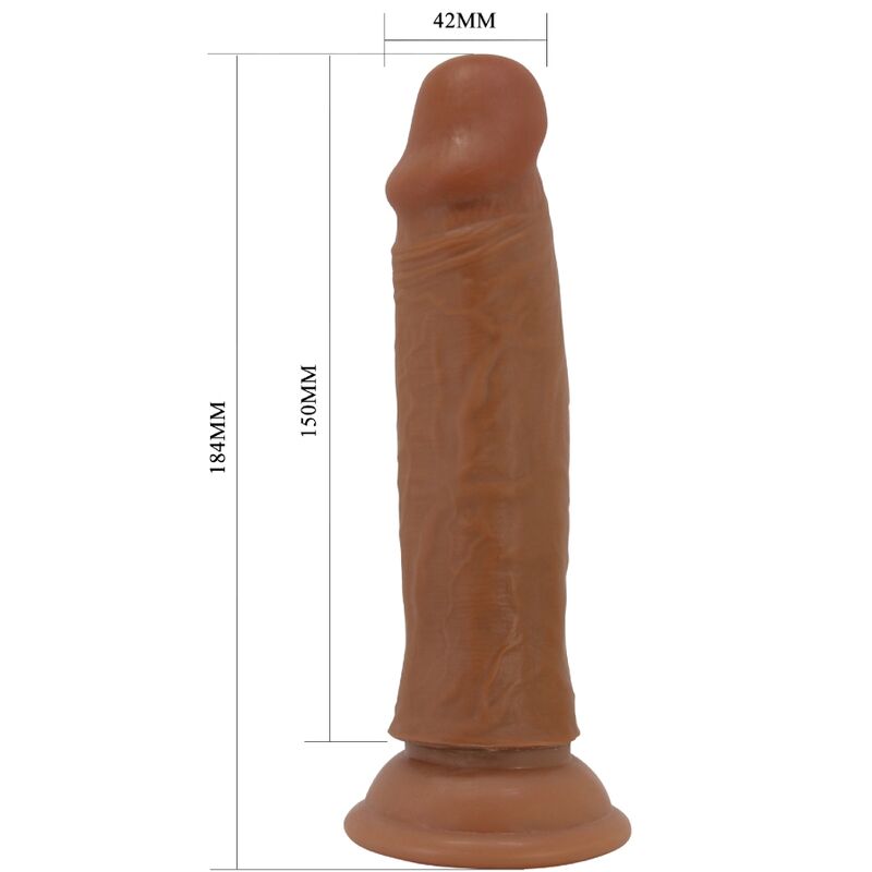 Quentin Realistic 18cm Brown Dildo
