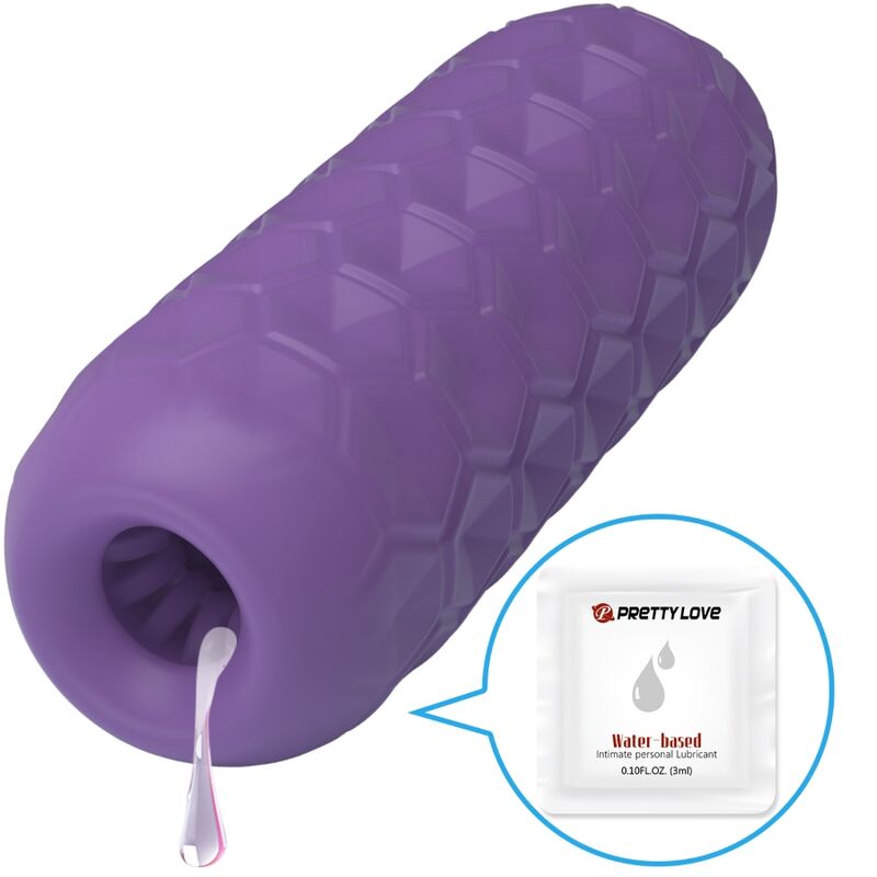 Purple Twin Balls Male Masturbator