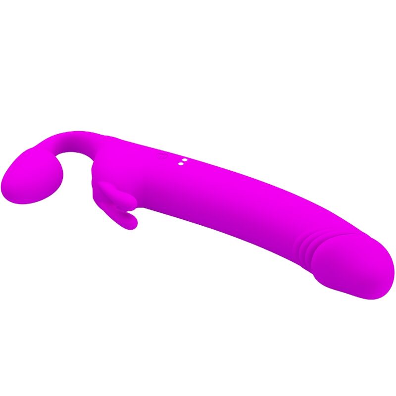 Zanini Purple Vibrating Strapless Strap-On