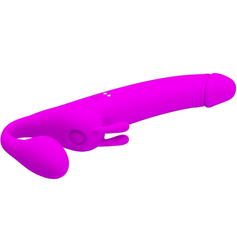 Zanini Purple Vibrating Strapless Strap-On
