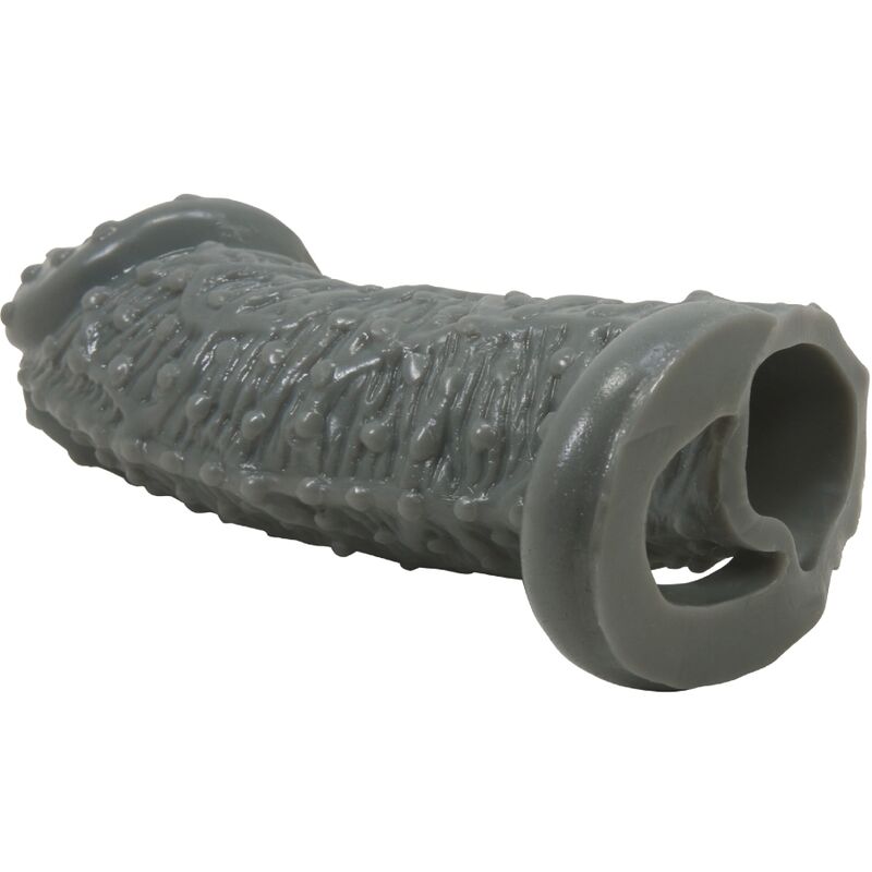 Grey Realistic Penis Enlarger Delay Sleeve