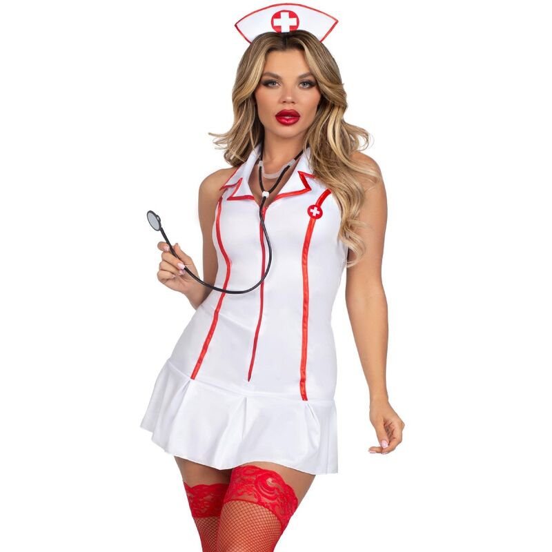 Disfraz Sexy de Enfermera Jefe Blanco Talla M/L