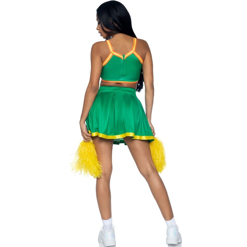 Disfraz Sexy de Animadora Verde Talla M/L