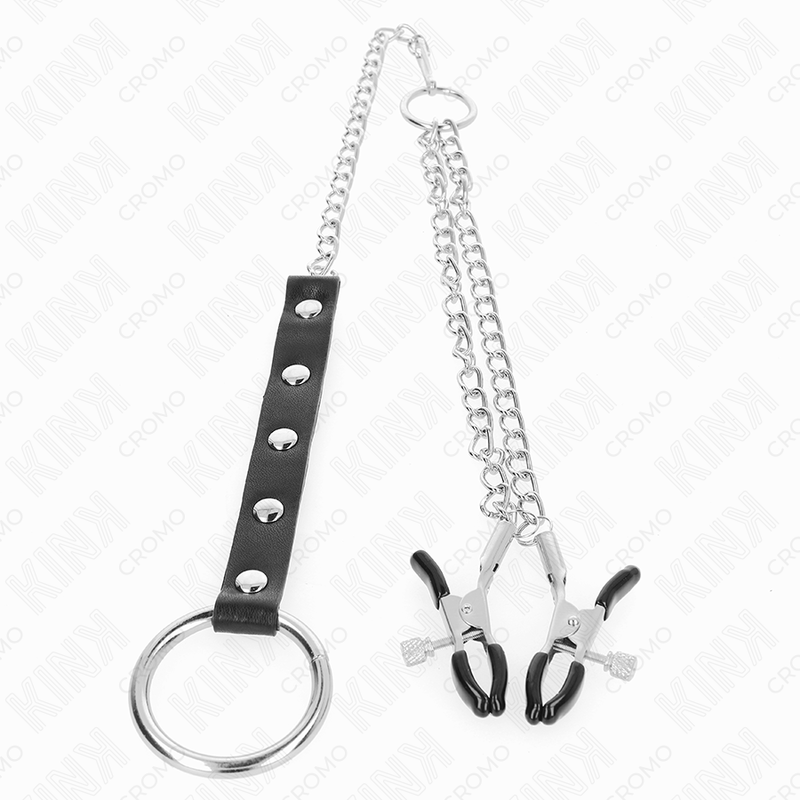 Deluxe Metal Penis Ring & Nipple Clamps