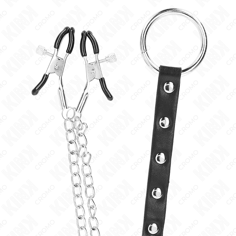Deluxe Metal Penis Ring & Nipple Clamps