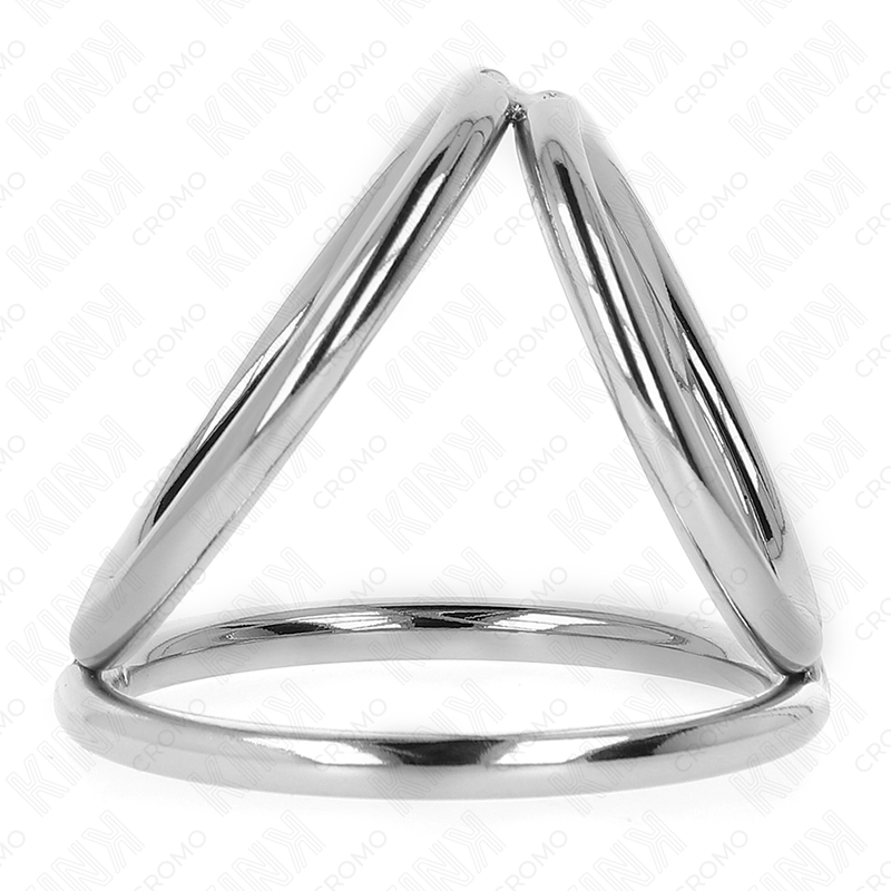 Triple Chrome Metal Penis Rings 3.8-5cm