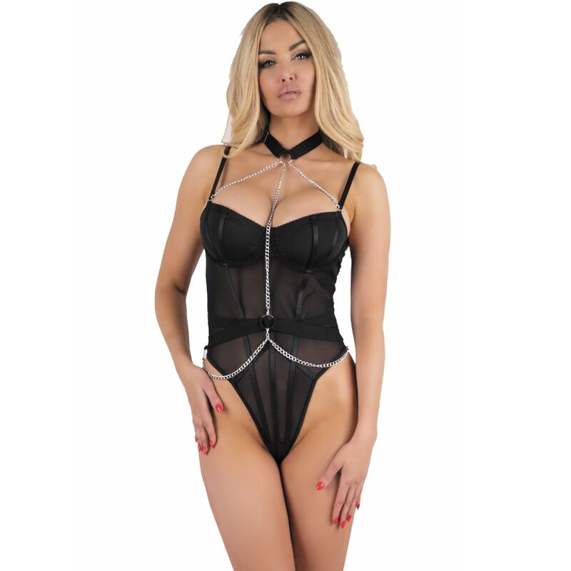 Rubika Xg079 Body con Choker Negro