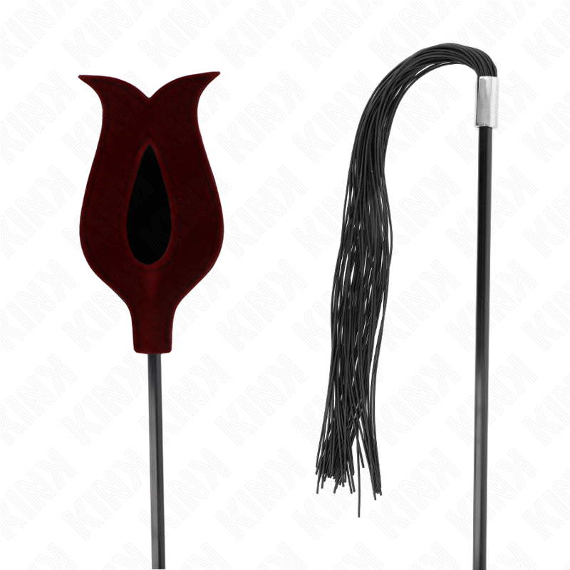 Rose Silicone Tassel Whip 45 cm
