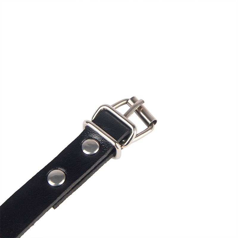 Algemas de Contenção Pretas com Cinto de Bondage