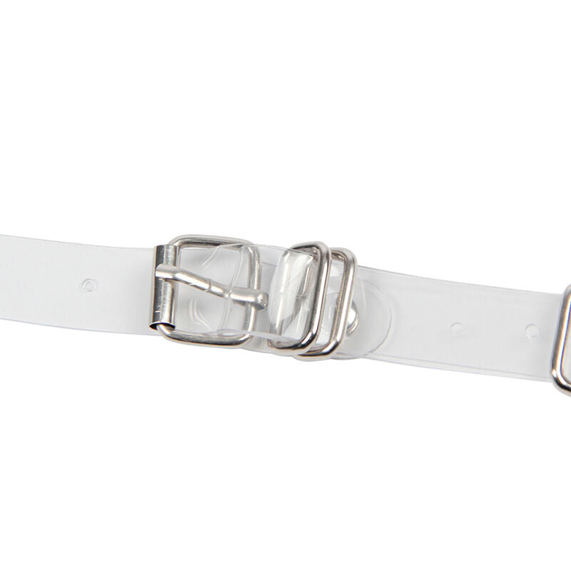 Arnés Plateado para Pecho con Anillos y Cadenas