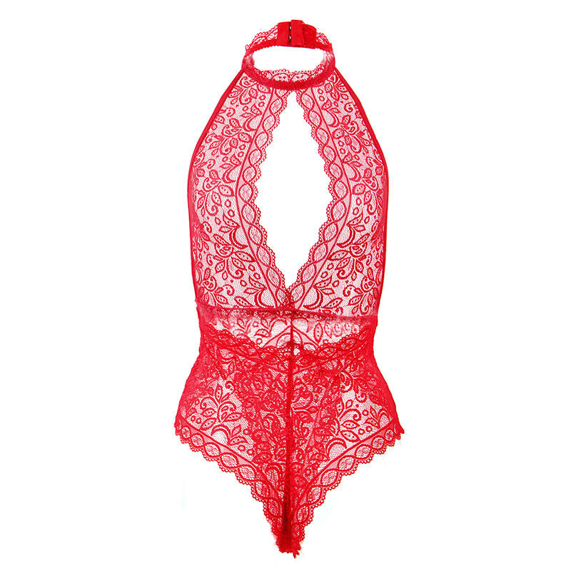 Open Cup Red Bodysuit - L/XL