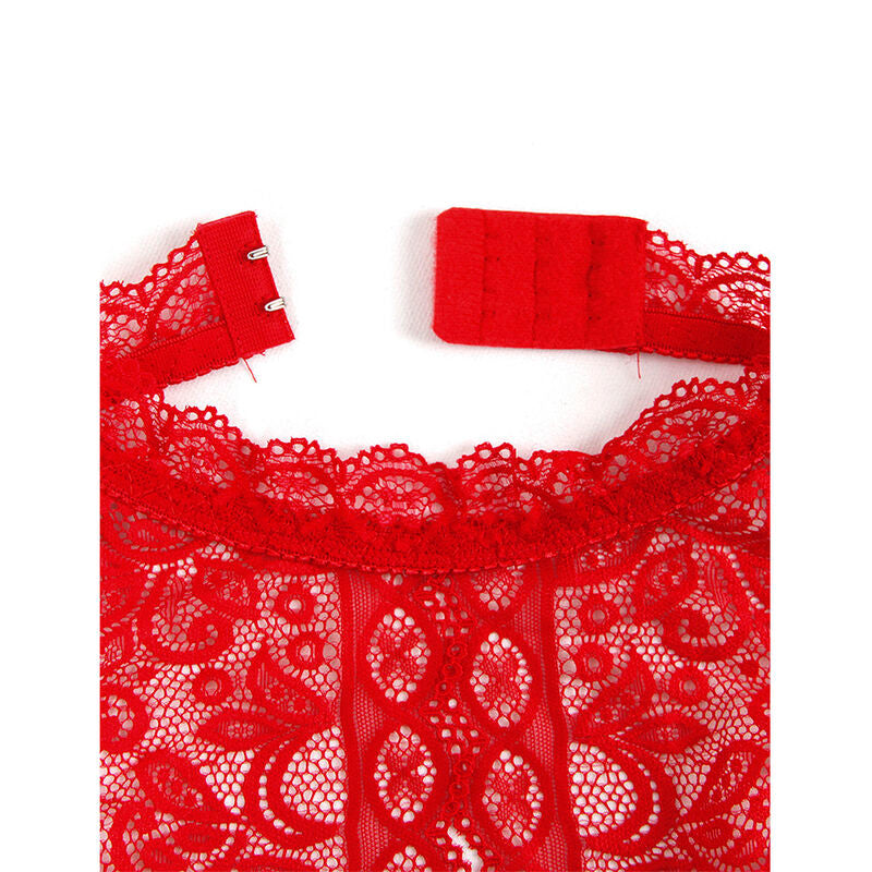 Open Cup Red Bodysuit - L/XL