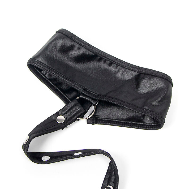 Black Leather Bondage Dress S/M