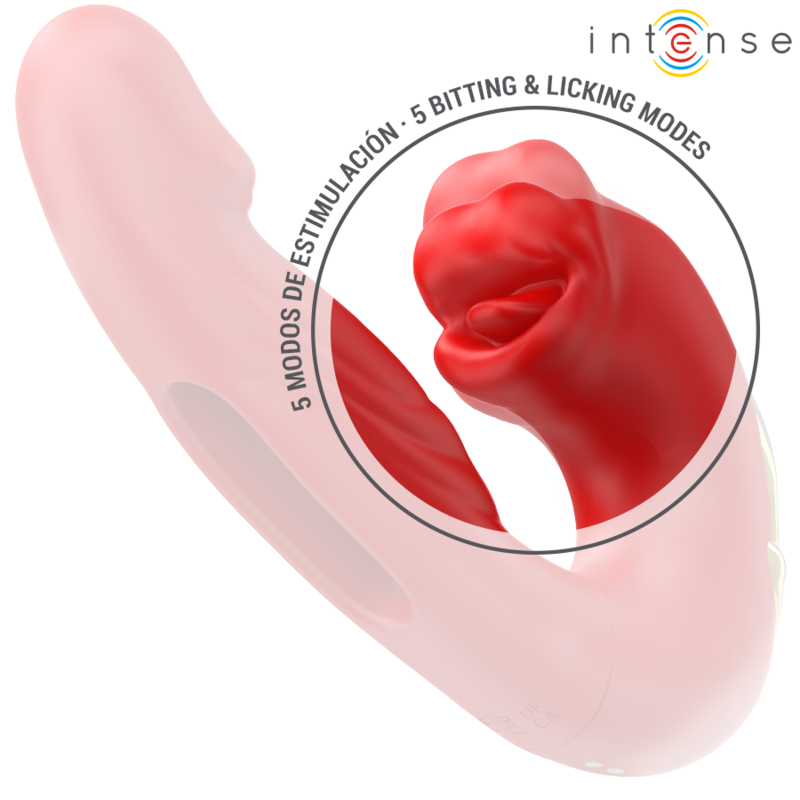 Nathy Double Vibrator with Stimulating Mouth