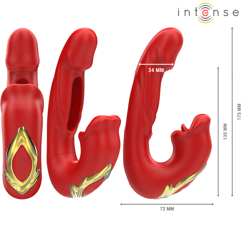 Nathy Double Vibrator with Stimulating Mouth
