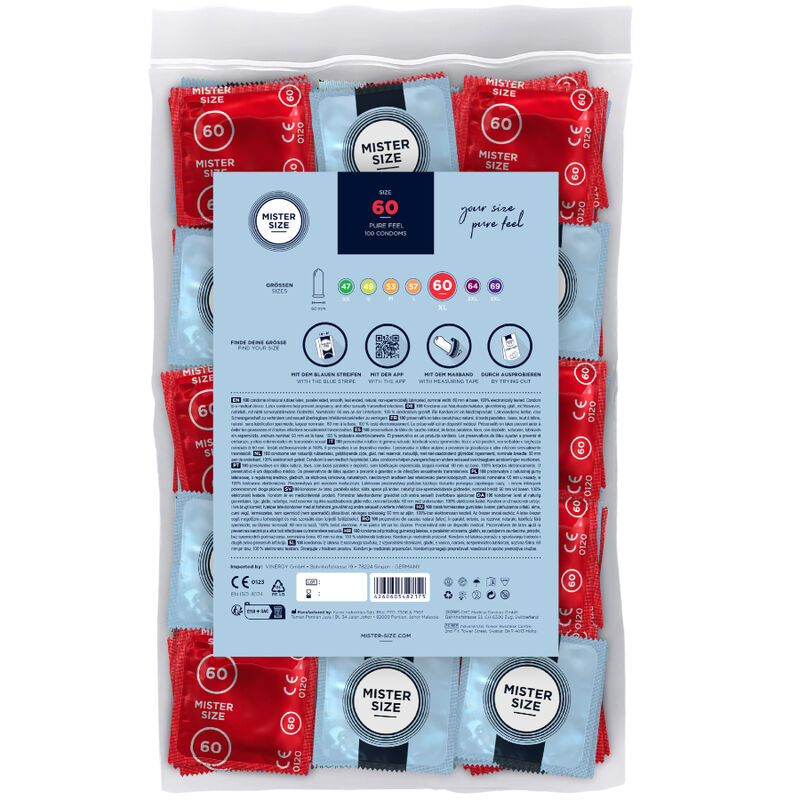 XL Condoms 60mm (100 Pack)