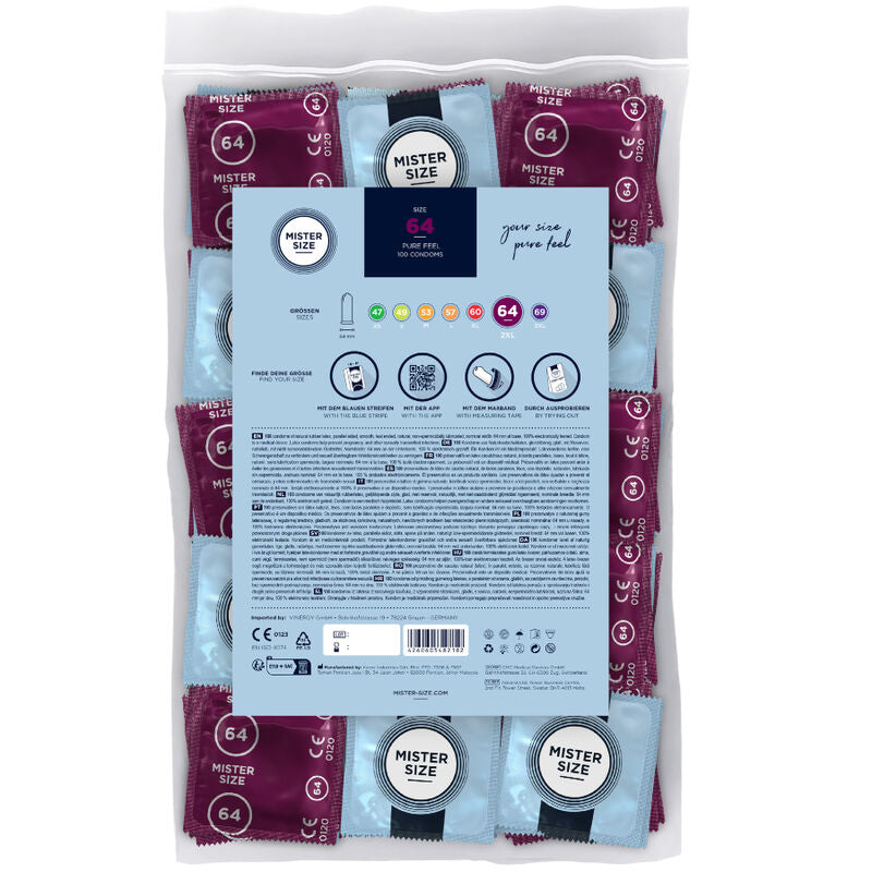 Condones XXL 64mm (Paquete de 100)