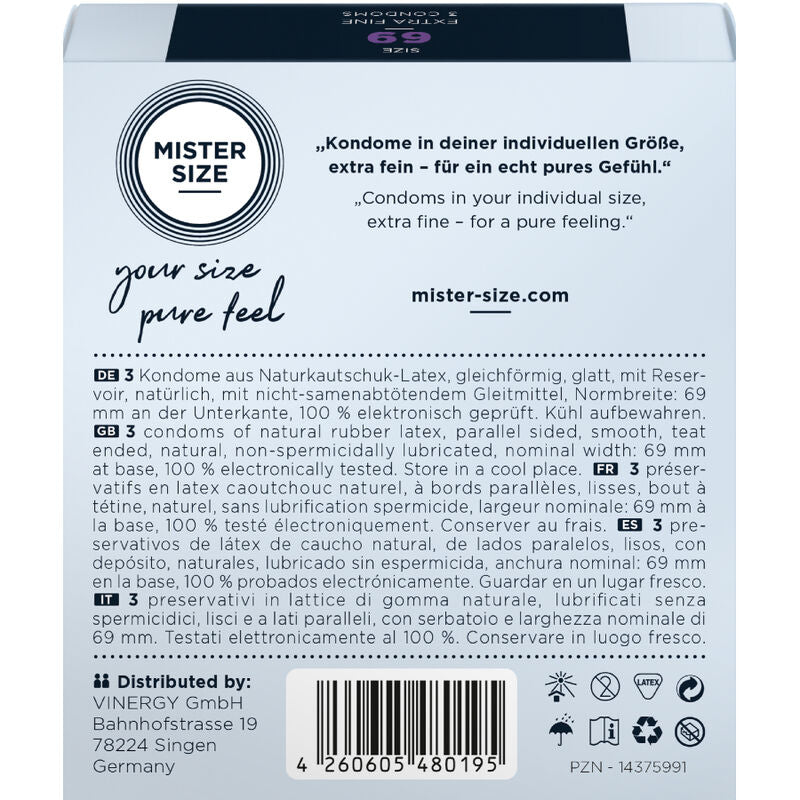 XXL Condoms 69mm (3-Pack)