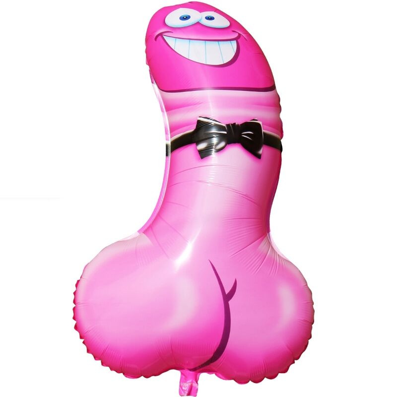 Pink Penis Shaped Party Balloon
