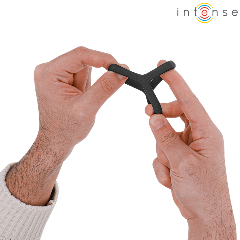Carson Double Silicone Penis Ring - Black