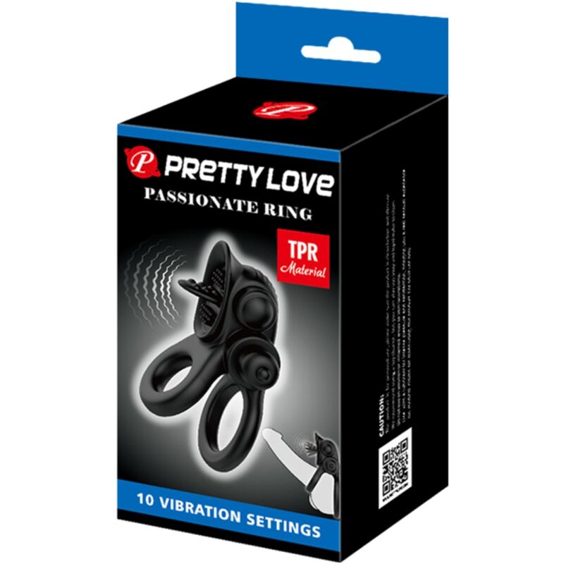 Passionate Double Vibrating Ring w/ Clitoris Stim
