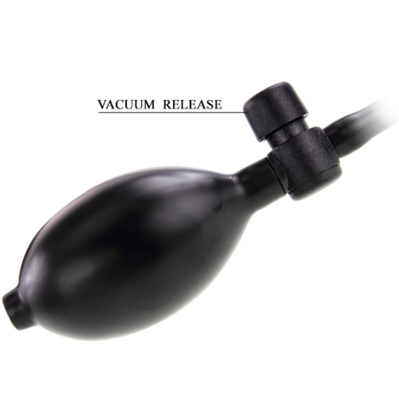Black Inflatable Anal Plug