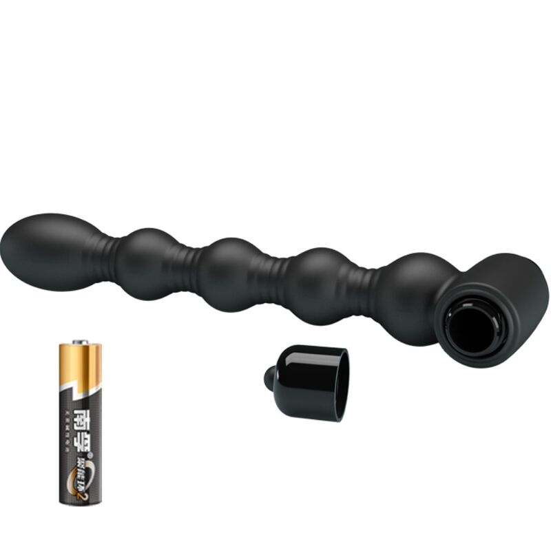 Lynn 10-Speed Silicone Anal Plug - Black