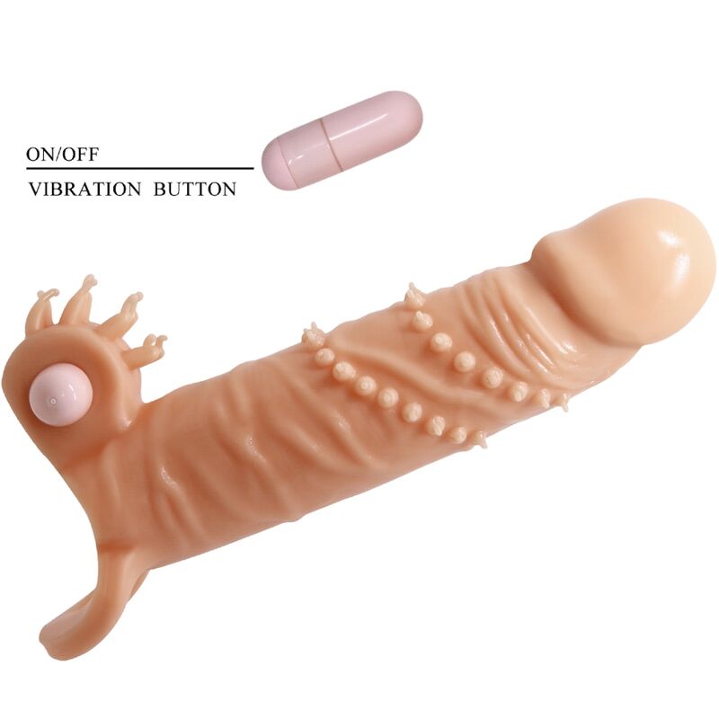 Connor Penis Sleeve with Clitoris Stimulator