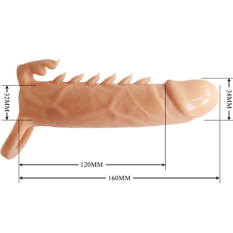 Emmit Penis Sleeve with Clitoris Stimulator