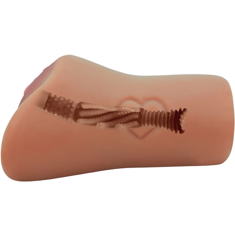 Scarlet Heart-Shaped Realistic Vagina & Anus
