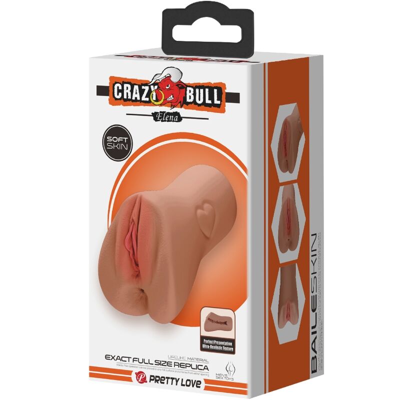 Scarlet Heart-Shaped Realistic Vagina & Anus