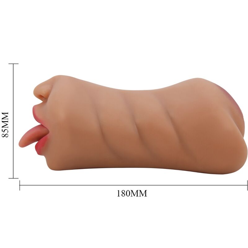 Masturbador com Dupla Entrada Boca e Vagina Sarah