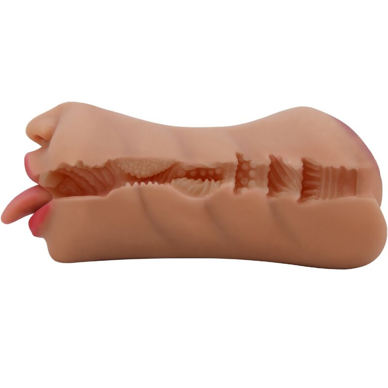 Masturbador com Dupla Entrada Boca e Vagina Sarah