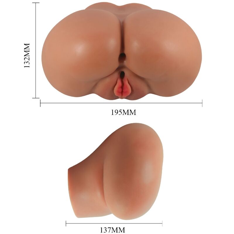 Luna Dual Realistic Vibrator With Remote