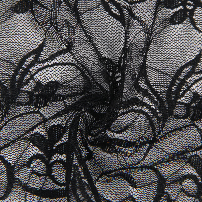 Black Lace Babydoll with Adjustable Straps