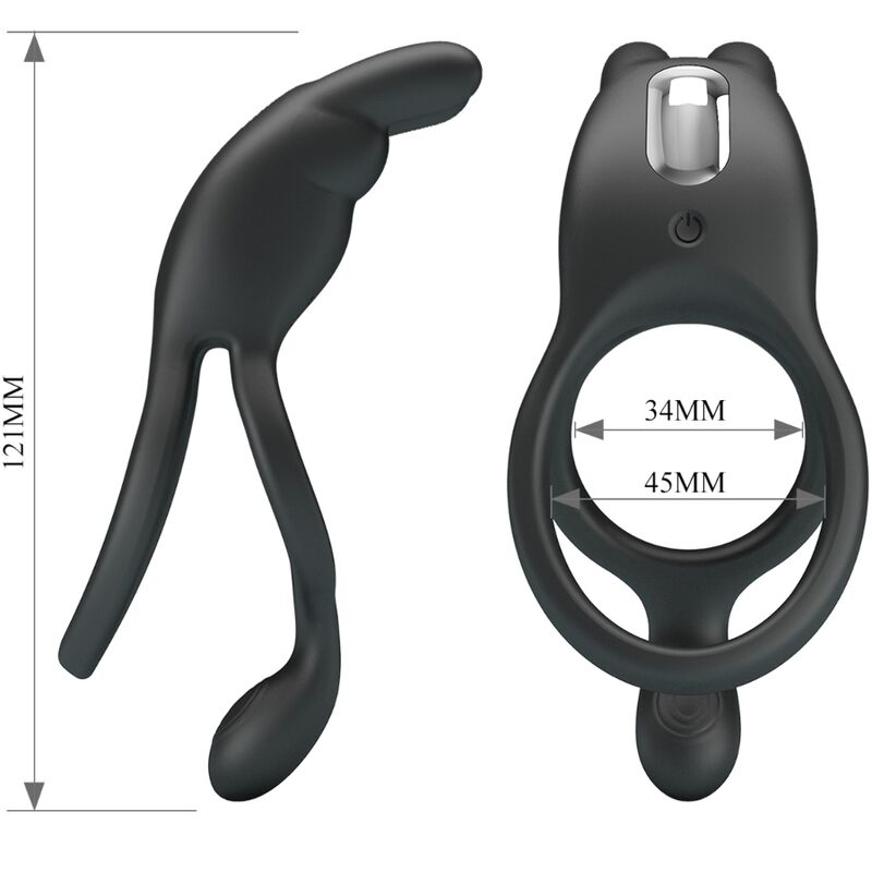 Seth Double Vibrating Rabbit Ring - 7 Modes