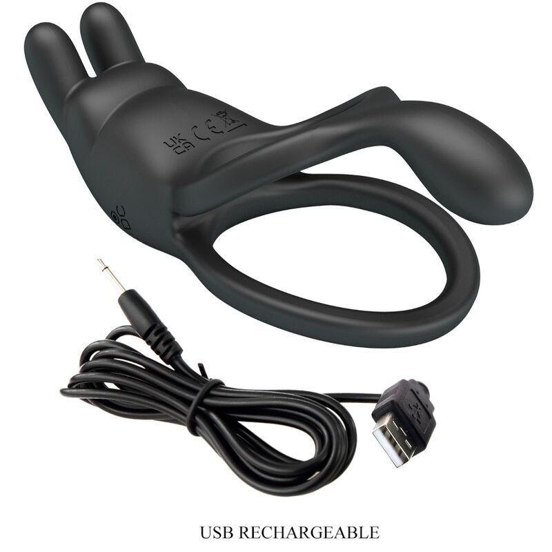 Seth Double Vibrating Rabbit Ring - 7 Modes