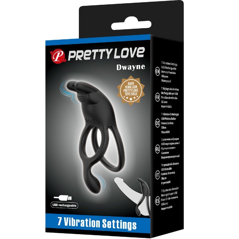 Seth Double Vibrating Rabbit Ring - 7 Modes